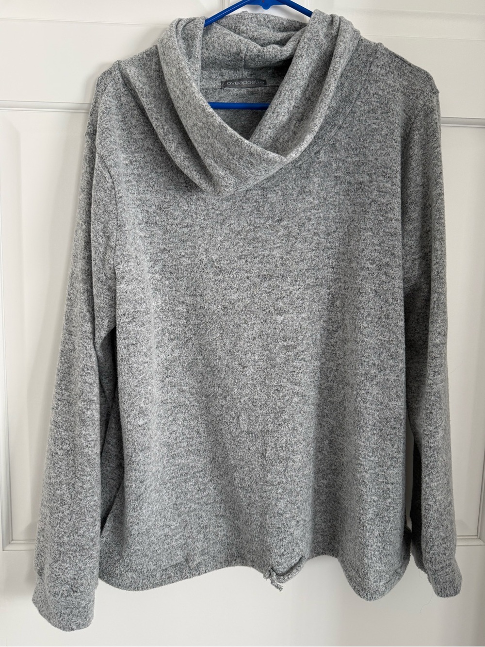 Heathered Gray Cowl Neck Sweater